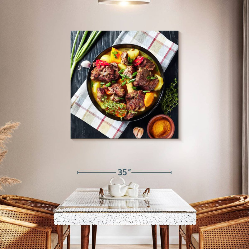 Yarlin Spicy Jamaican Curry, 39" H x 39" W