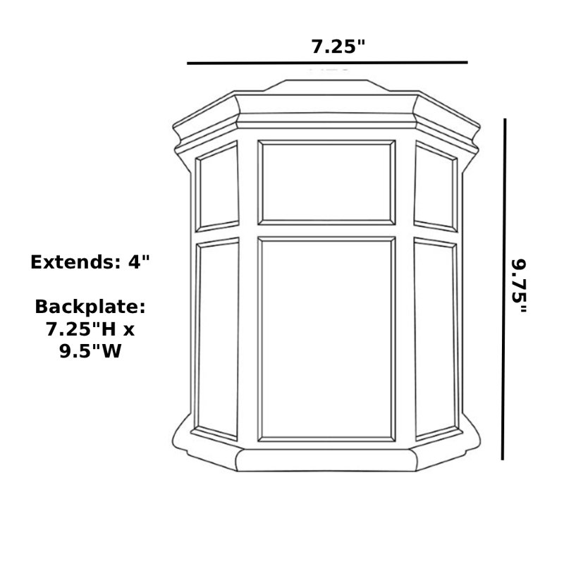 Sedona Wide Wall Mount Outdoor Security Sconce with Frosted Acrylic Lens, Dusk-to-Dawn & Motion Sensor, Bronze