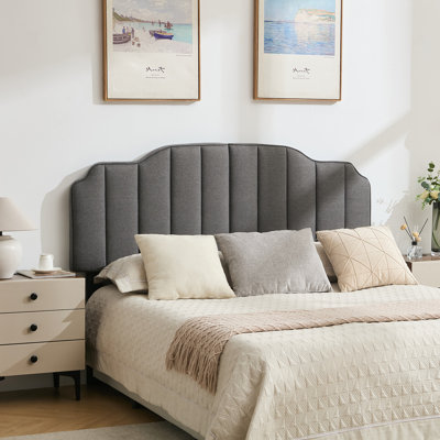 Vertical Channel Tufting Upholstered Headboard Adjustable Height & Width Bed Head Board by Winston Porter