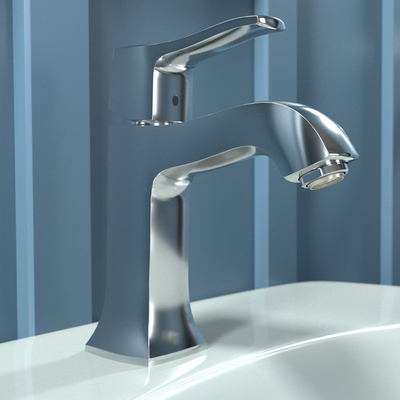 Robinet de salle de bain à un trou classique de remplacement Metris C, Chrome