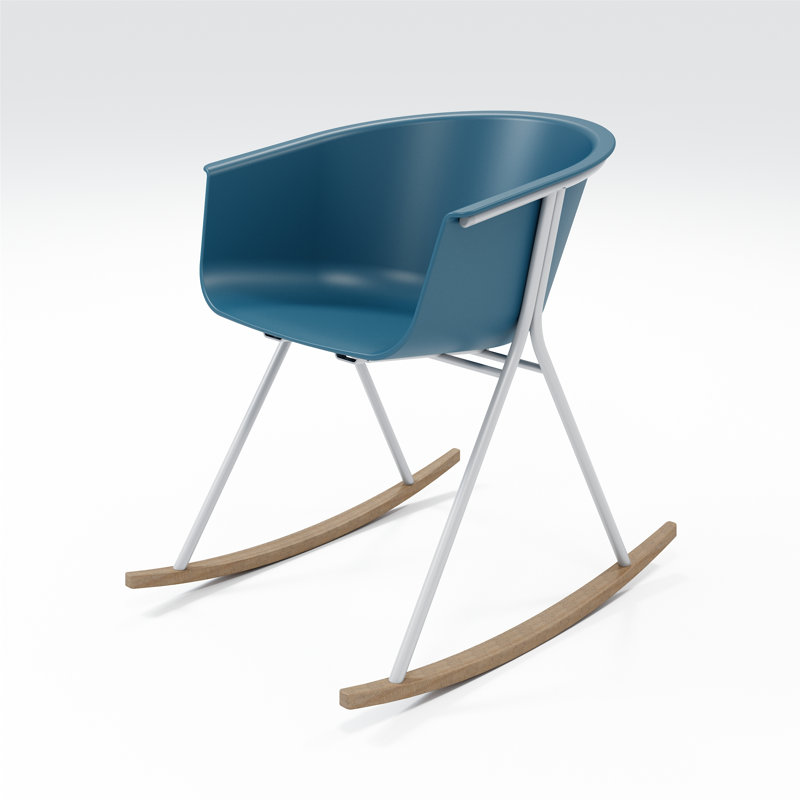 Chaise avec accoudoirs Tee, Bermudes / argent / latte