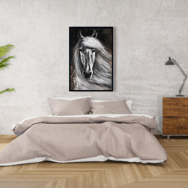 " White Horse ", 36" H x 24" W