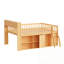 Grand lit mezzanine avec rangement, tête de lit avec lumière DEL-1052963747