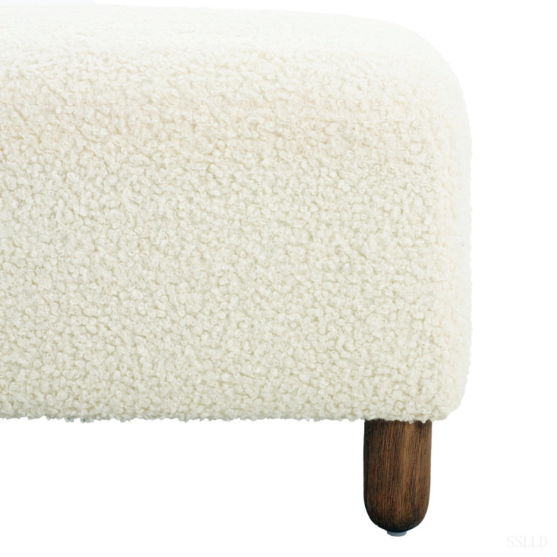 Repose-pieds confortable, blanc