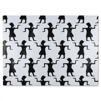 Egyptian Tribal Art Glass Chopping Board