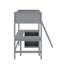 Lit mezzanine simple avec tablettes et bureau-1495502022