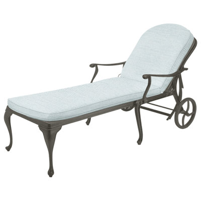 Roues de chaise longue d'extérieur en fonte Provance incluses