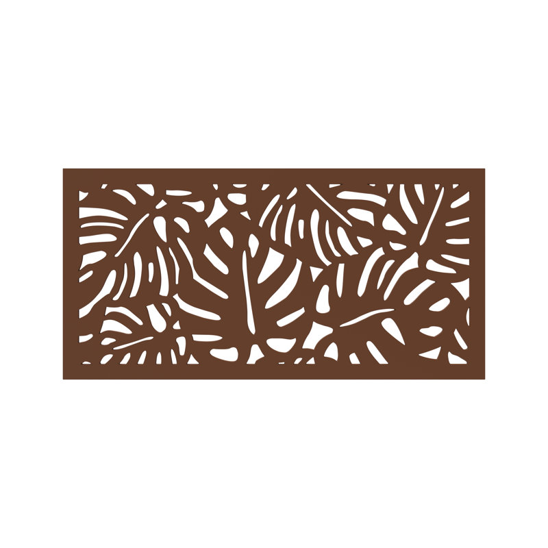Tropics Espresso Recycled Polymer Decorative Privacy Screen Panel