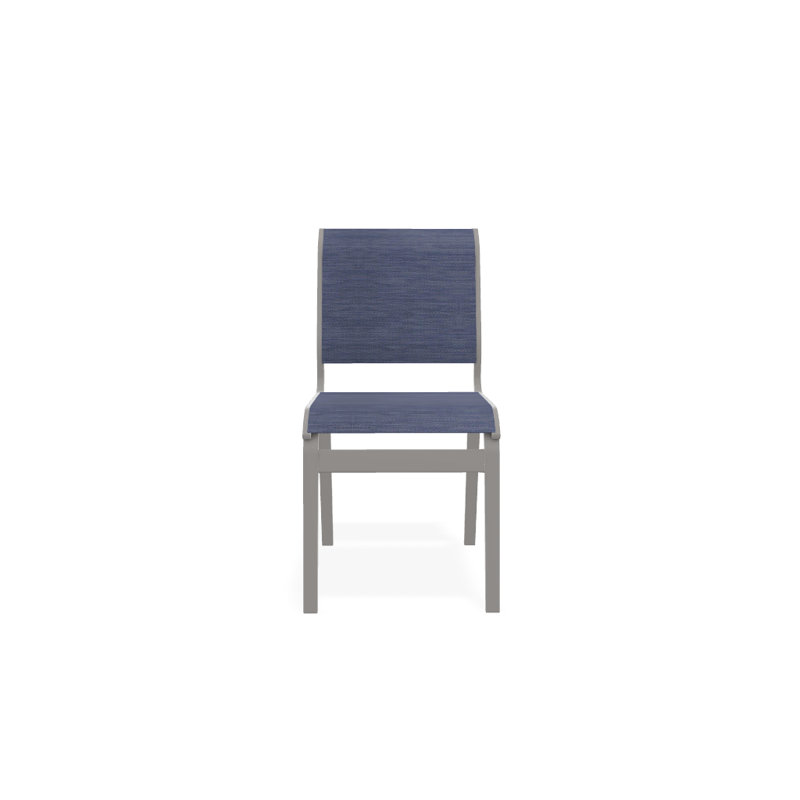Chaise d'appoint de salle à manger Hiraku, Gris chaleureux texturé, Rivière