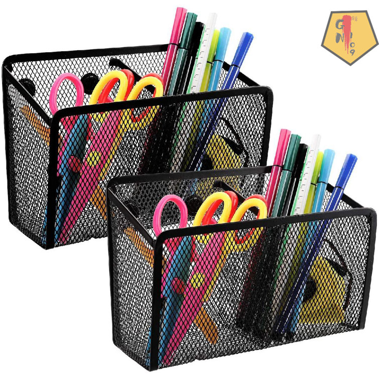  Magnetic Locker Mirror with Magnetic Pen Holders