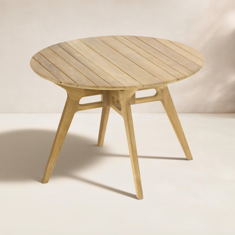 Outdoor Round Teak Dining Table