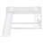 Wood Bunk Bed with Slide & Built-In Ladder, Solid Pine Wood Frame Bedroom Bunk Bed with Safety Guardrails, Space-Saving Kids Bedroom Furniture-278512498-278512499