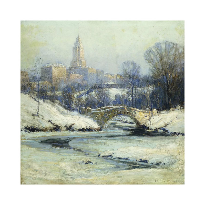 Central Park by Colin Campbell Cooper - Wrapped Canvas Gallery-Wrapped Canvas Giclée, 93.98 cm H x 93.98 cm W x 1.91 cm D