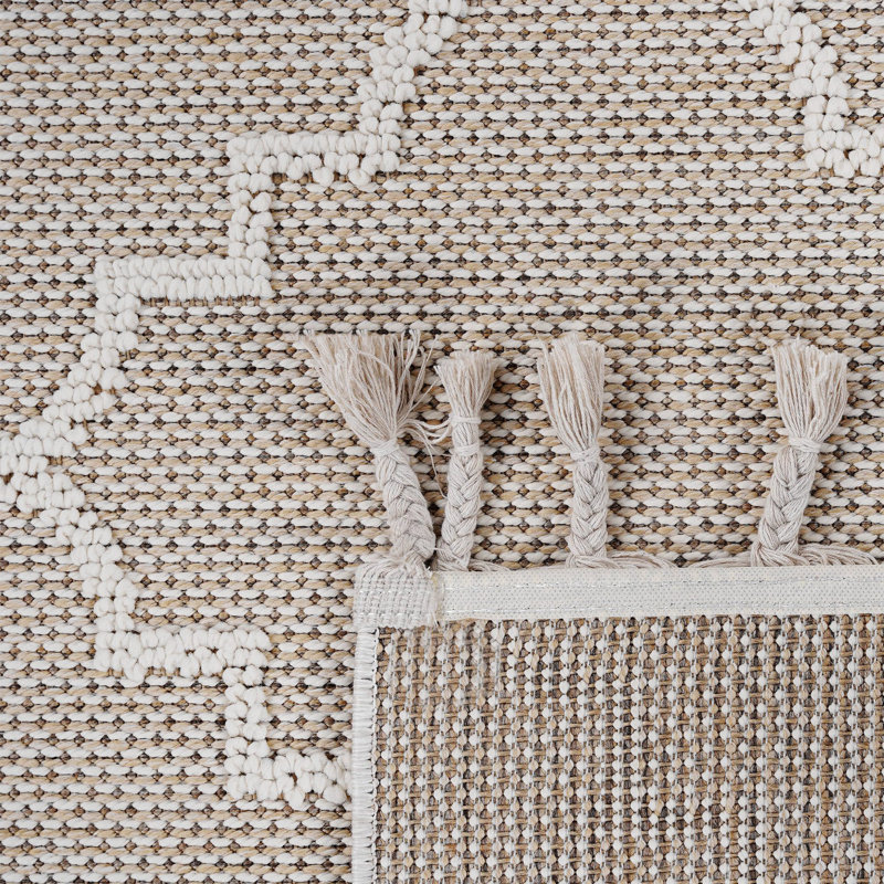 Area Rug, Collection Ivory / Trellis Indoor / Outdoor, Rectangle 7'9" x 10'