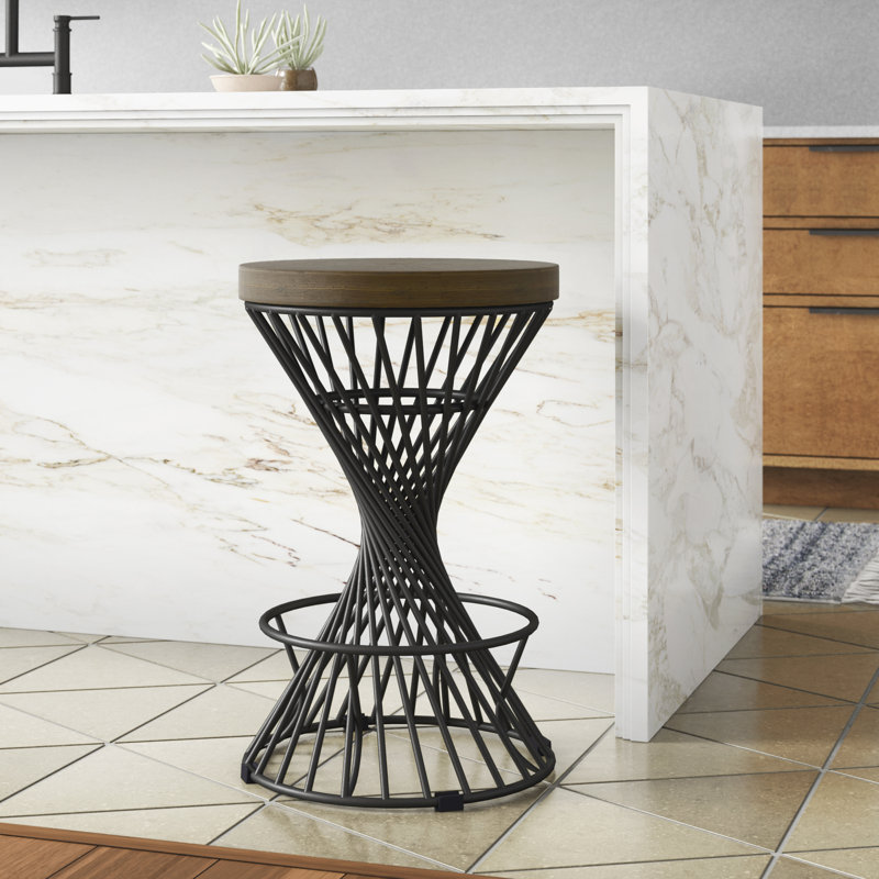 Tabouret de bar et de comptoir Galyon, Noyer, Tabouret de comptoir (assise de 26 po de hauteur)