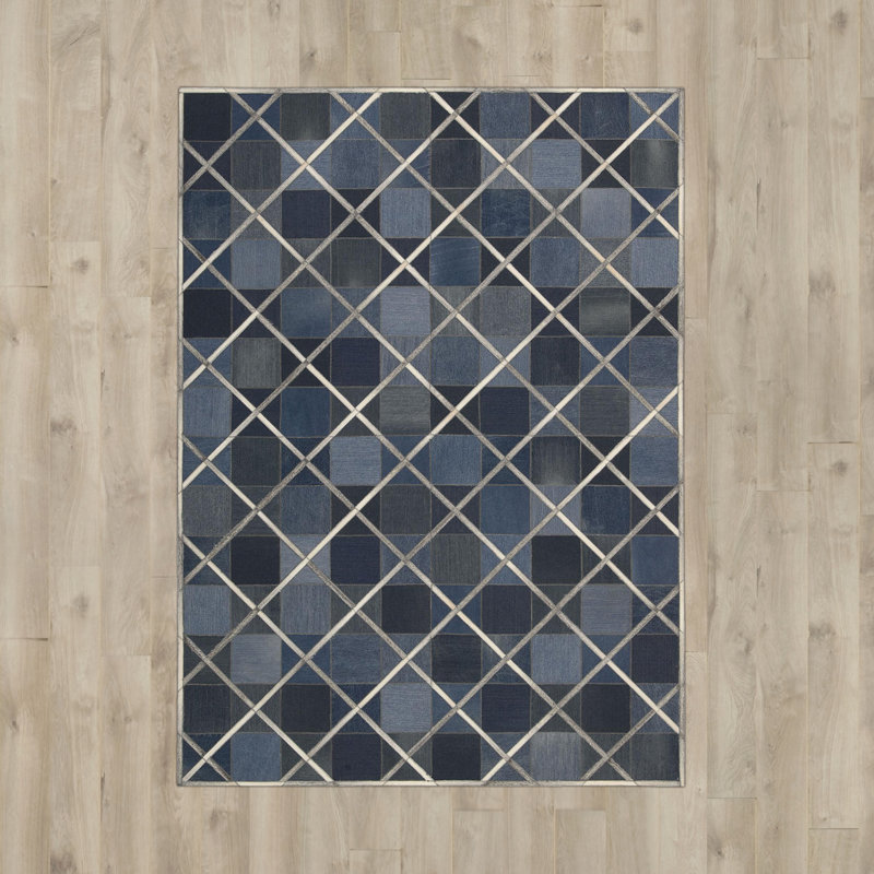 Rosenblatt Cotton Geometric Indoor Rug, Rectangle 5'3" x 7'5"