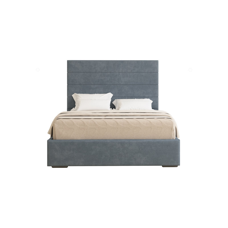 Chanute Upholstered Bed Frame, Single (3'), Charcoal
