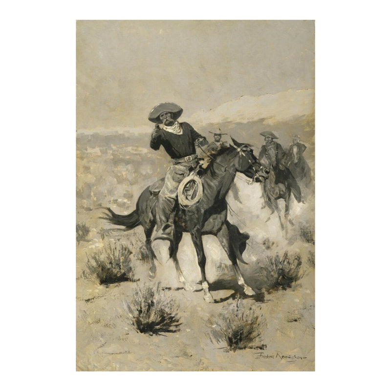 «Days on the Range (Hands Up!») »Par Frederic Remington - Impression giclée, H 20 po x l 16 po
