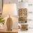 27” Natural Rattan Table Lamps Set of 2,Touch Switch