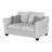 2-piece Upholstered Flared Arm Sofa Set Sand