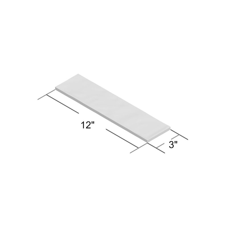 Bayou 3x12 Matte Ceramic Subway Tile, Gray