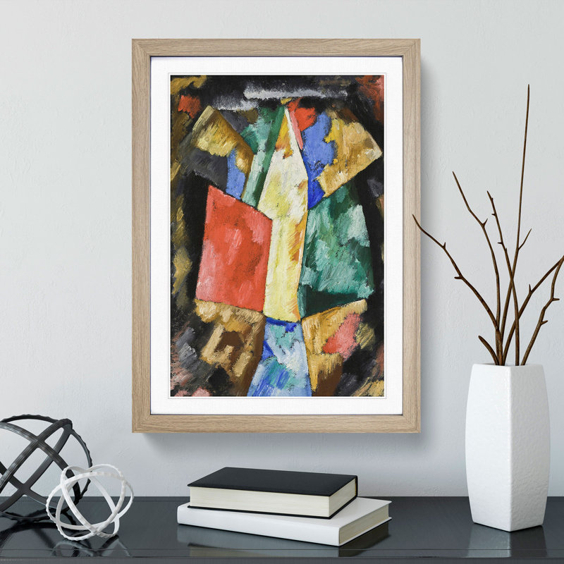 Abstraction Vol.2 by Marsden Hartley - Picture Frame Painting, Oak, 36cm H x 27cm W x 2cm D