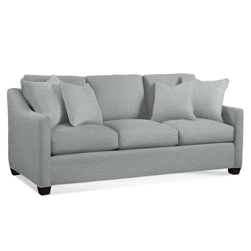 Oliver Sofa, Brown Geometric, 0456-33, Java Finish