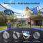 Trampoline bleu Acwarm Home 2026 14Ft - 1500Lbs, Astm, avec ensemble de basketball léger à DEL, filet, échelle et coussin-127663367
