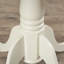 L'ensemble de table de cuisine 5 pièces pour 4 personnes comprend une table de salle à manger ronde avec Dropleaf et 4 chaises en bois massif, 42 x 42 pouces, lin blanc-142370459-142370457