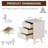 Modern Solid Wood 3-Drawer Nightstand, Bedroom Storage Unit-1256923945-1256923959