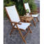Chaise de patio pliante teck California