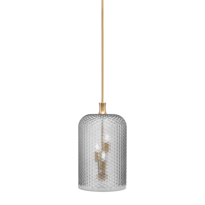 Stem Pendant 3 Light Cluster With Glass