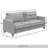 Velvet Upholstered Loveseat-1613732210