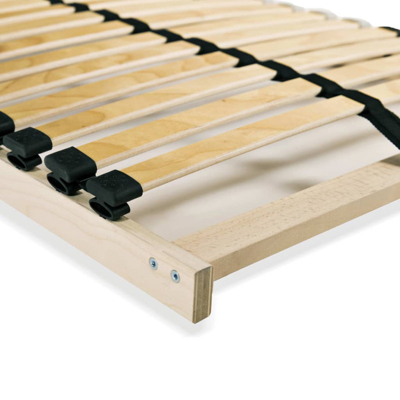 Vidaxl Bed Slatted Base Natural Beech And Birch