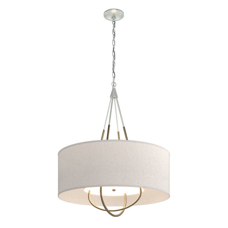 Loop 4 - Light Chandelier, Vintage Platinum, Flax, Soft Gold