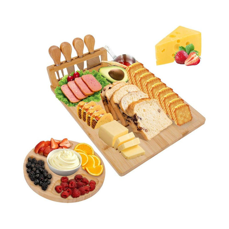 Bamboo Charcuterie Board Set