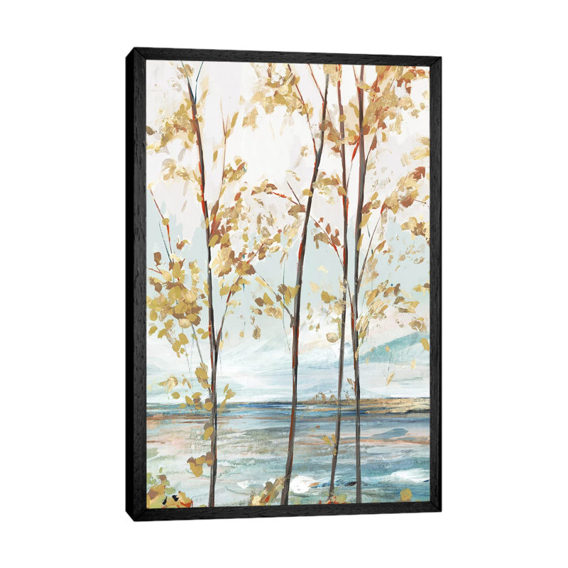 Sage Tree Forest I by Isabelle Z - Print on Canvas, Black Framed, 101.6 cm H x 66.04 cm W