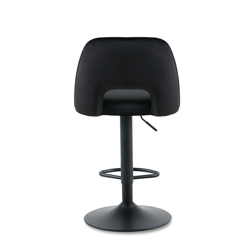 Swivel Adjustable Height Counter Stool, Black