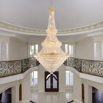 Light Dimmable Unique/Statement Empire Crystal Chandelier