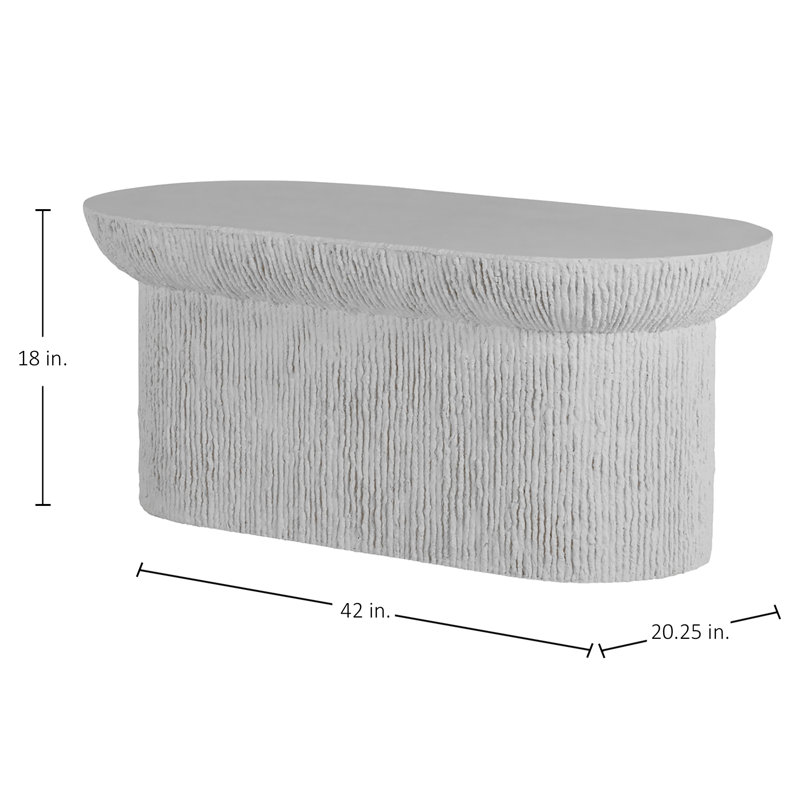 Cast Stone Coffee Table, Natural Stone