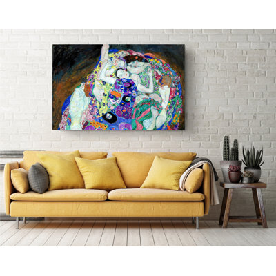 Gustav Klimt The Maiden Reproduction Classic Canvas Wall Art Decoration Prints