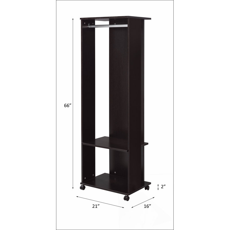 Kolen Espresso Finish Hall Tree Simple design, multi-functional use, classic and durable