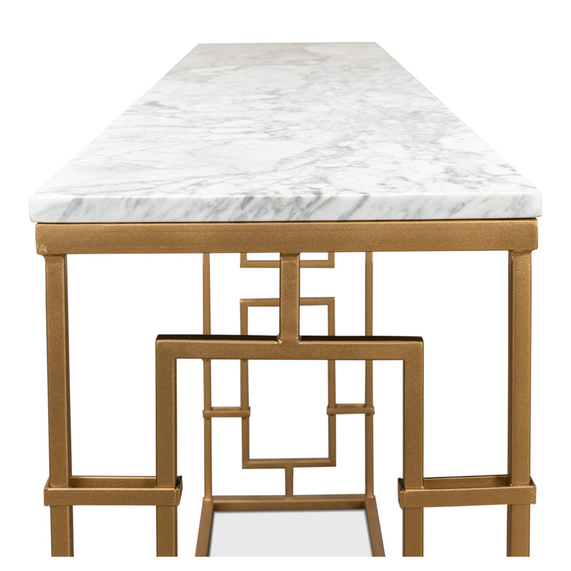 48'' Marble Top Console Table