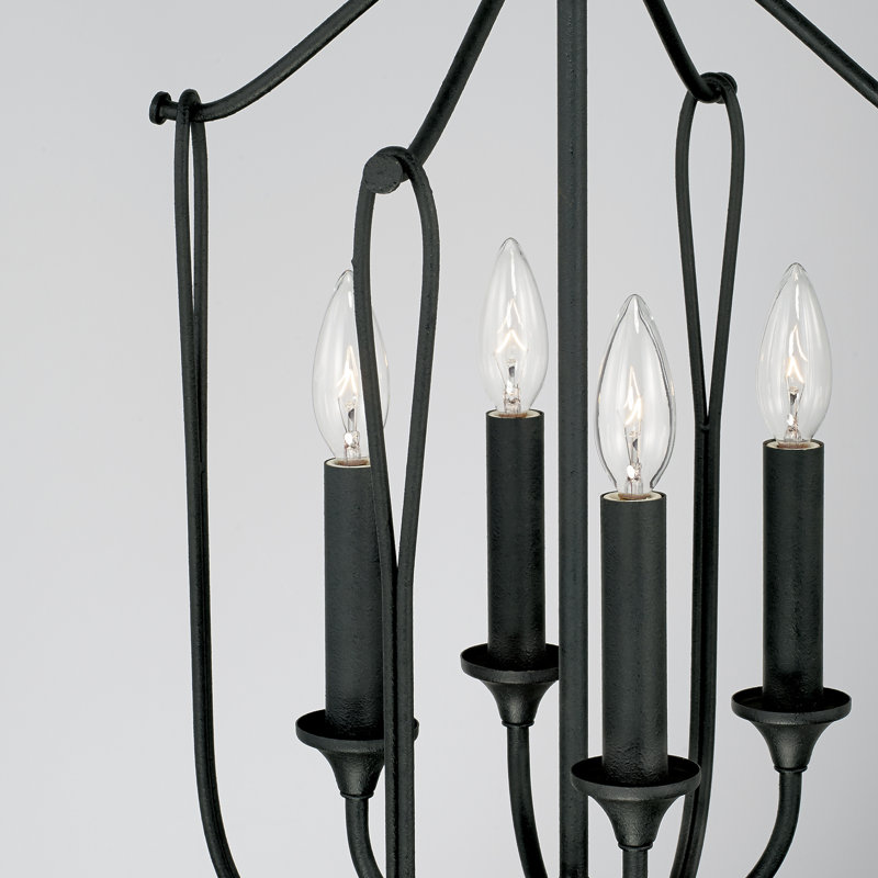 4 - Light Black Iron Lantern Pendant