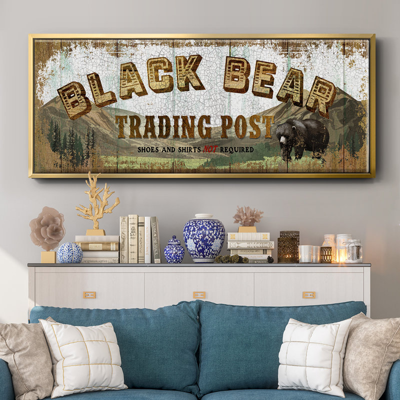 Bear Trading Post - Toile encadrée