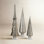 Glyndia 3-Piece Mercury Glass Tabletop Tree Set