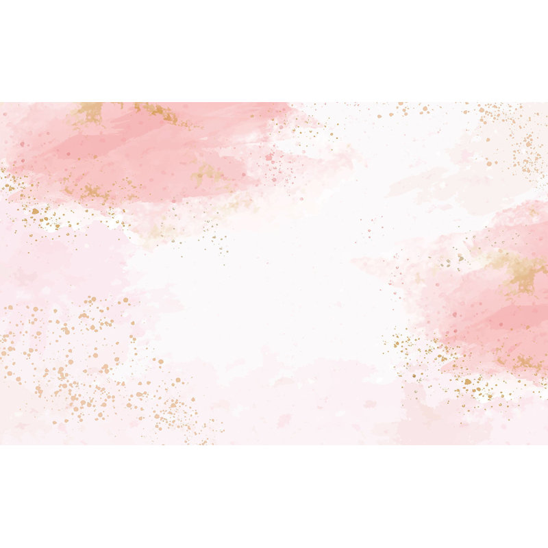 Murale pelez et collez de qualité supérieure - Or rose abstrait, L 144 po x l 210 po