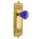 Egg & Dart Plate with Decorative Keyhole and Crystal Cobalt Door Knob