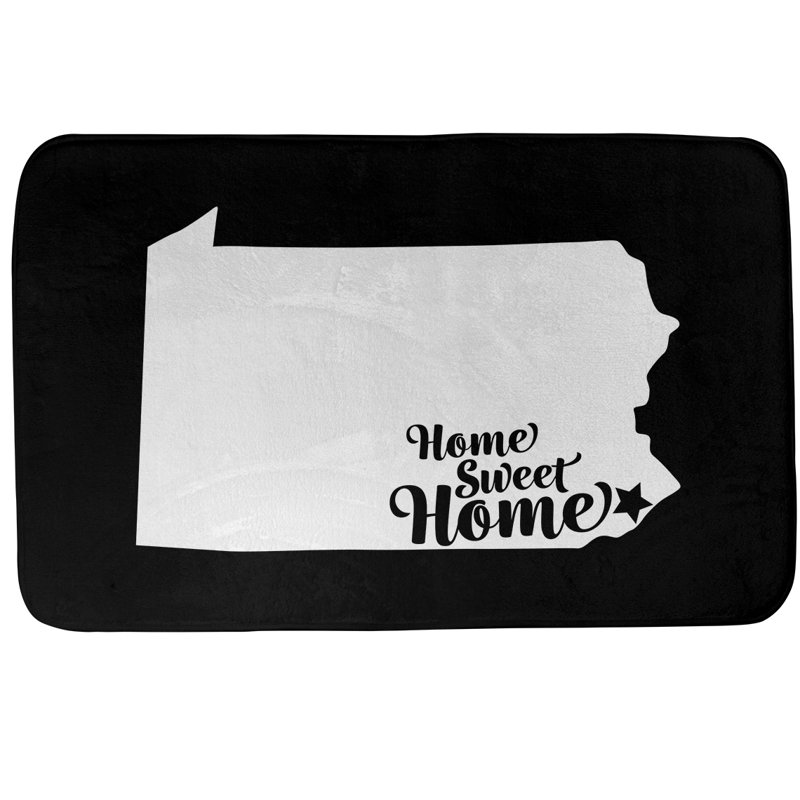 Tapis pour salle de bain philadelphia doux, l 17 po x L 21 po, Noir