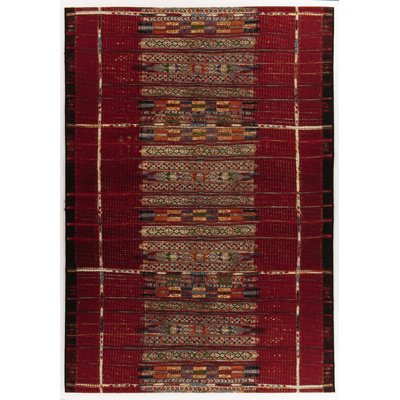 Dermot Flatweave Red Rug